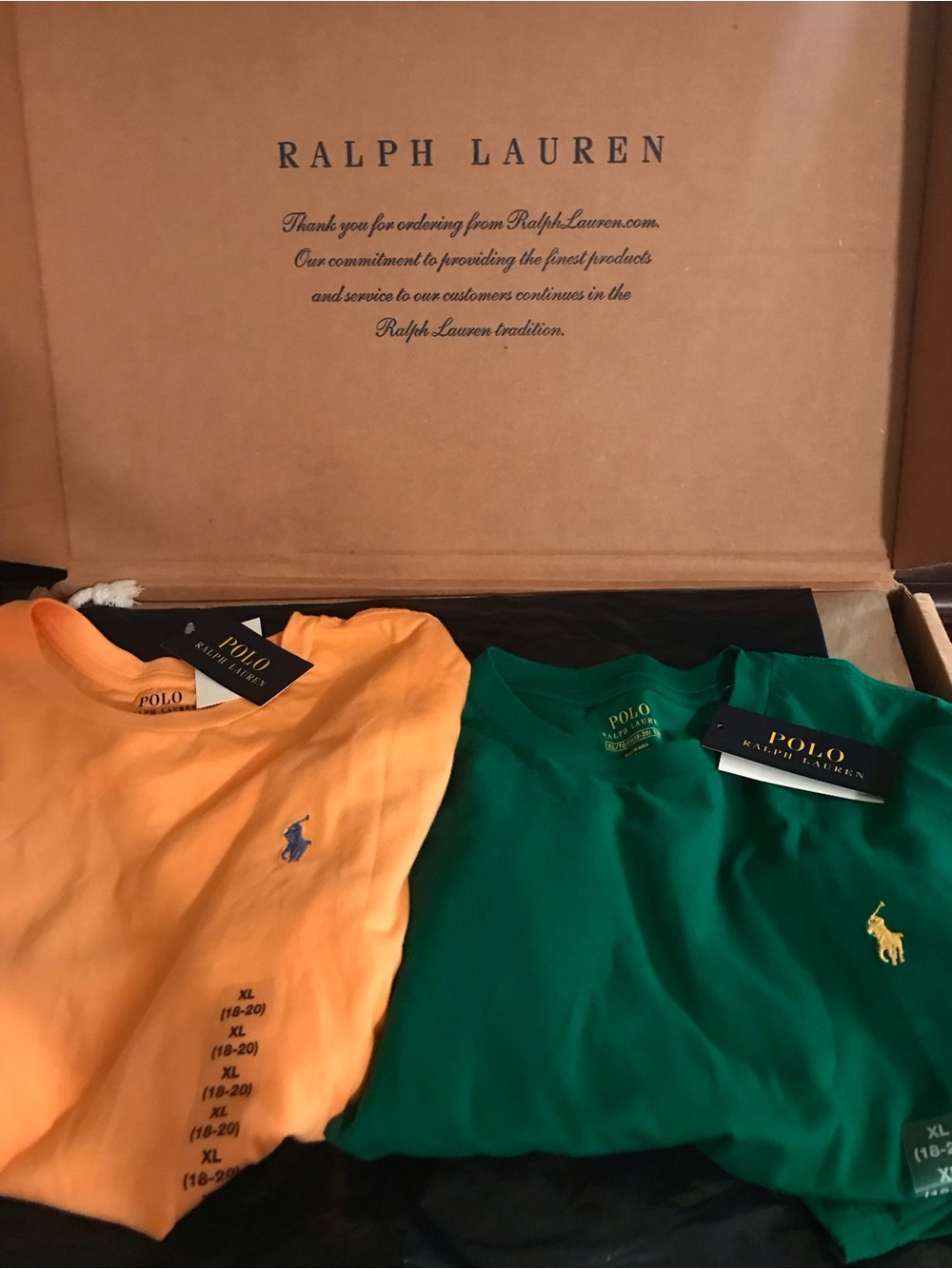 Polo by Ralph Lauren Kids Short Sleeve Tees - Orange & Green